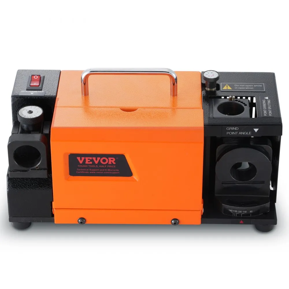 VEVOR BOORSLIJPMACHINE 120W BOORSLIJPMACHINE 4500 RPM SLIJPSTATION 45# STALEN BORENSLIJPER 95135° VERSTELBARE PUNTHOEK 18 SPANT
